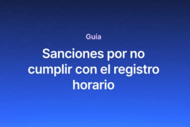 Sanciones por incumplimiento del Registro Horario